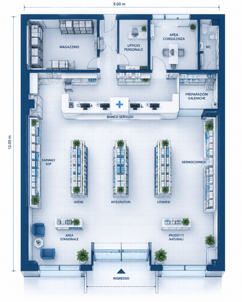 inviaci planimetria farmacia